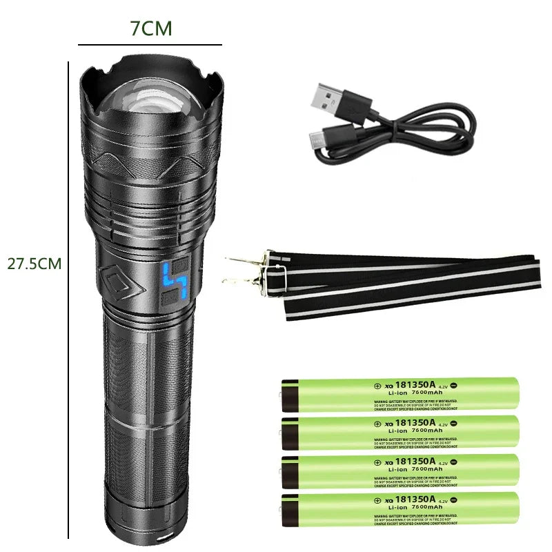 Super Bright Long-Range LED Zoom Torch