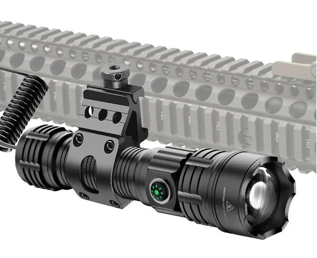 Weapon-Mounted White Laser Tactical Flashlight