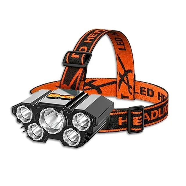 LED Powerful Rechargeable Headlamp for Outdoor Use