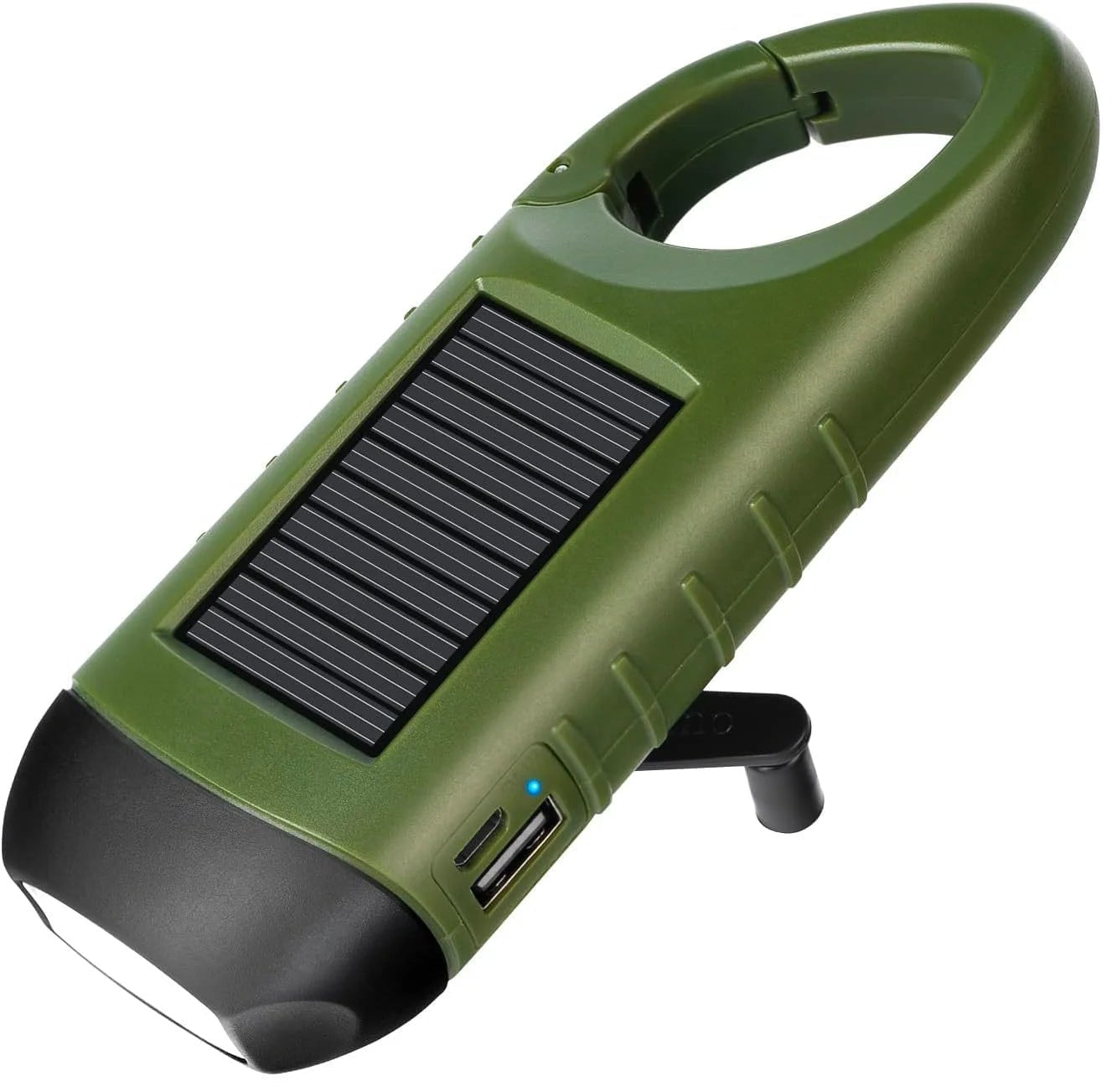 Solar & Hand Crank LED Flashlight