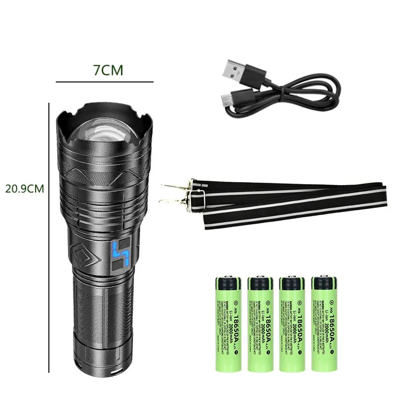 Super Bright Long-Range LED Zoom Torch